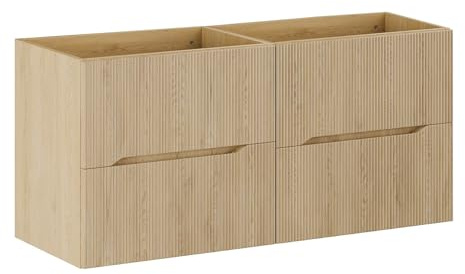 Vente-unique - Mobile sotto lavabo Oriso - L 120cm x P 46cm x H 57cm - mdf - le chiaro