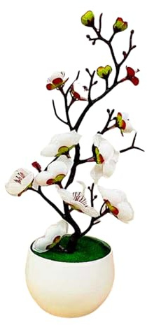 Arbre à Petites Fleurs artificielles, Fausses Fleurs, Ornement de Table en Pot, Fausse pour décoration de Table et de Bureau, Arbre à Fleurs artificielles