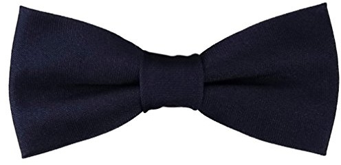 TigerTie Kleinkinder Baby Seidenfliege in Uni einfarbig mit Gummizug 29 bis 40 cm Halsumfang verstellbar + Aufbewahrungsbox