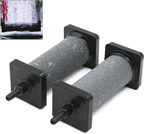 sourcing map 2 STK 70x30mm Luftstein Aquarium Blase Luftsprudler Pumpe Stein Belüfterstein DE de