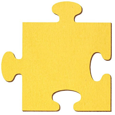 Bütic GmbH buetic compensato sbozzati Giallo – Puzzle – Misura a Scelta – Pioppo 3 mm, Compensato, 45 x 45 cm