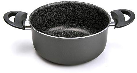 ALLUFLON Tradizione Italia Casseruola, Alluminio, Nero, 16 cm