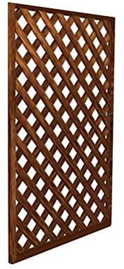 Dekorative Zäune, Gartenzaun Holzzaun Trennwand Klettergerüst Im Freien Verkohlter Holzzaun Privatsphäre Gartenzaun Freistehender Holzständer Für Den Außenbereich (Farbe : Braun, Größe : 60x150cm)