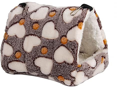 DONGKER Ratten Hängematte, Meerschweinchen Kuschelhöhle Plüsch Kuschelbett Versteckkäfig fur Kleintiere, Meerschweinchen, Chinchilla, Igel, Hamster, Ratte, Nager, Eichhörnchen