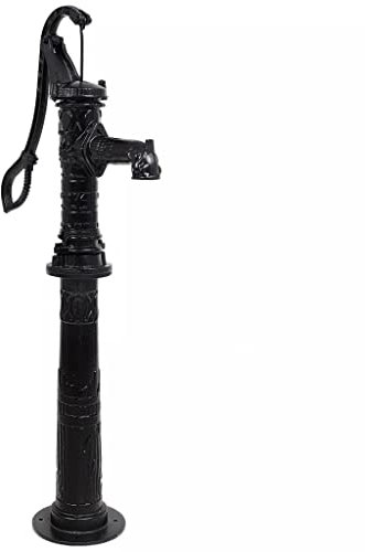 MOONAIRY Handschwengelpumpe mit Ständer, Schwengelpumpe, Brunnenpumpe, Handpumpe, Wasserpumpe, Schwengel Pumpe, Gusseisen
