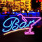 Lotvic Cocktails Cartel de Neón, Cartel Luminoso LED Bar, Letrero de Neon Bar, Carteles LED Neon, Letrero de Luz de Neón LED, Luz de Decoración con Forma de Letrero de Neón LED para Bares, Discotecas