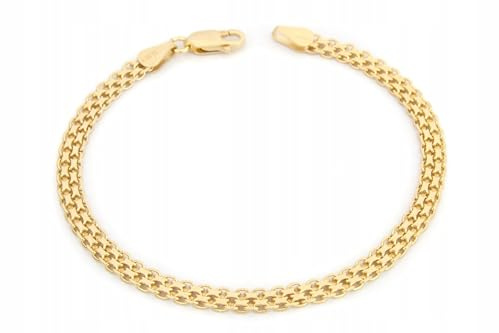 Amor Luxury Damen Goldarmband Sterling Silber 925/ vergoldet 585, italienisches vergoldetes Armband, Schmuck für Frauen, Schmuck Geschenk zu Weihnachten, Geburtstag