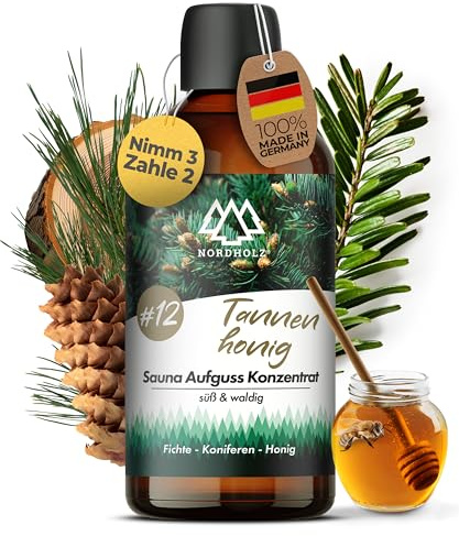 Nordholz Saunaaufguss 100ml, 60 Sorten, Premium Aufgussmittel Konzentrat