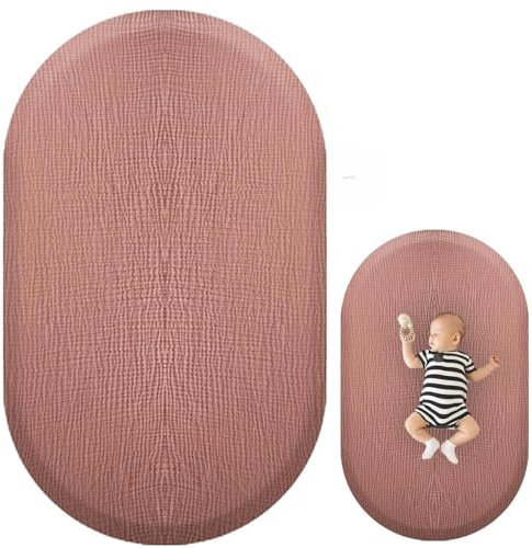 Bettlaken für Babykörbchen, 82 x 43 x 10 cm, Babybettlaken, Babybettlaken für und Mädchen, Spannbettlaken für Kinderbett, gemütliches und atmungsaktives Kinderbett