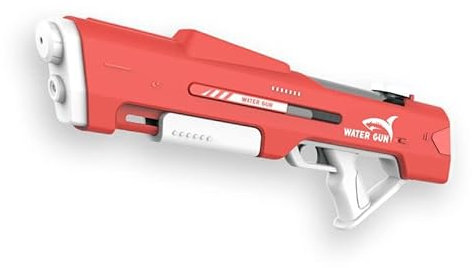 Elektrische Wasserpistole Automatische mit Großer Reichweite und 1000CC Großer Kapazität Wasserblaster Sommer Outdoor Spielzeug Pool Spielzeug für Kinder und Erwachsene -Red