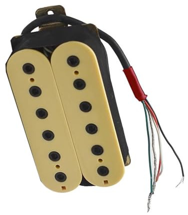 E-Gitarre Humbucker Hals Pickup Coil Split Gelb Pickup für 6-saitige Gitarre