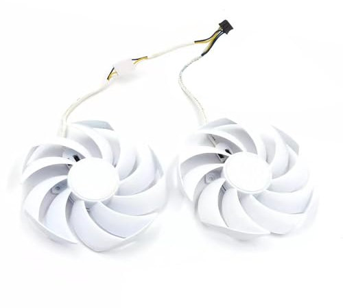 RAKSTORE PLD10010S12HH Ventilateur de refroidissement pour carte graphique compatible avec MSI RTX 4070 RTX4070 Super Ventus 2X White Quiet Cooler