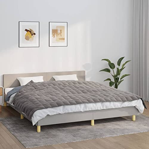 Lauuoeriau Bettwäsche & Bettwäsche, Bettwäsche, Decken, Gewichtsdecke, Grau, 155 x 220 cm, 7 kg Stoff