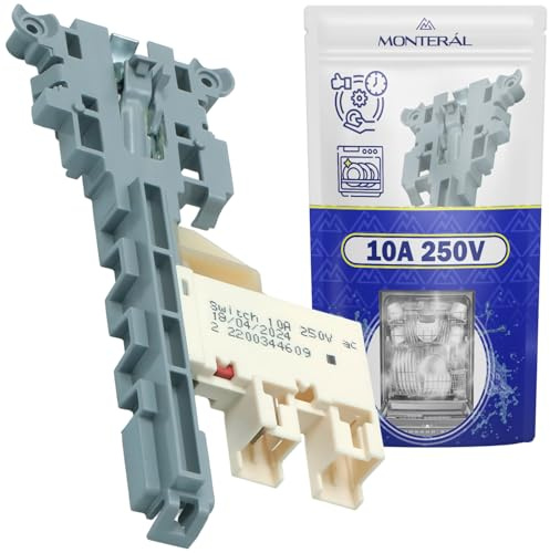 Serrure de Porte Lave Vaisselle 10A 250V 690074493 697690335 pour Smeg | Code D'origine 697690348 697690342 - Garantie de 10 Ans - MONTERAL
