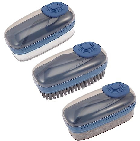 Baluue 3stücke Schuh Reinigungsbürste Mehrzweck Waschbürste Scheuerbürste Haushaltswäschebürste Borstenreinigungsbürste Für Schuhbürste Und Reinigungsbürste