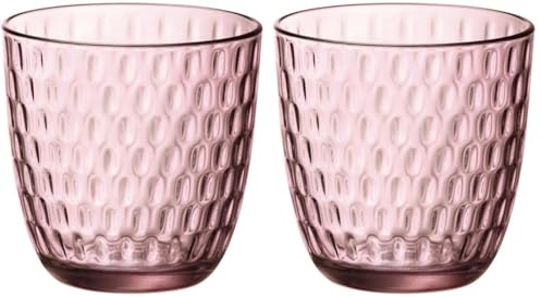 Bormioli Rocco Slot Set Verres, Rose, 6 unités,29cl (Lot de 2)