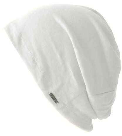 CHARM linne beanie sommarmössa – kvinnor från Japan hatt stickad tunn lätt, Vit, one size
