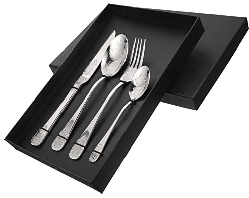 DECHOUS 1satz Edelstahl Besteckset Für Steak Teiliges Mit Messer Und Löffel Für Dinnerpartys Und Täglichen Gebrauch Robust Und Praktisch Für Drinnen Und Draußen
