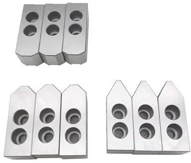 DAISHUJIE Drehfutter 5 6 Zoll 60/90/120 Grad Standard-Hohlbacke, weiche Backe for CNC-Drehfutter, Bearbeitungs-Schneidwerkzeug(6 inch 60 Degrees)