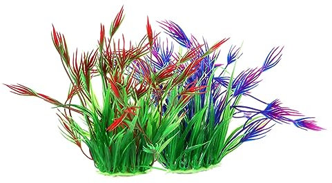 Garneck 2stücke Künstliche Aquarium-wasserpflanzen Wassergras Für Aquarien Aquariumgras-Dekoration Sicher Für Fische Lichtbeständig Keine Besondere Pflege Erforderlich