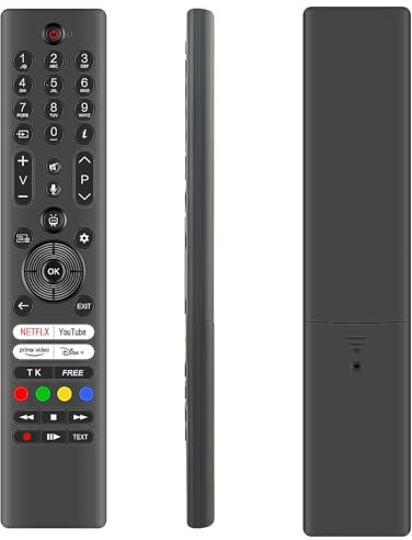 VINABTY Mandos a Distancia por Voz de Repuesto Aptos para Panasonic TB-43W60AEZ,TB-50W60AEZ,TB-55W60AEZ,TB-65W60AEZ,W60 Series 4K Ultra HD LED Smart TV