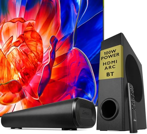 LEMEGA Edge X Boost 2.1 Soundbar mit Subwoofer, 100W, HDMI ARC