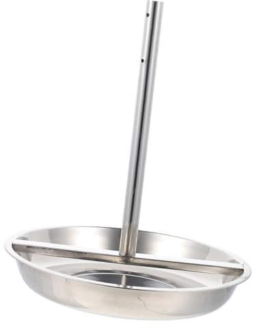 Toyvian Teglia per Arrosto e Supporto Verticale per Pollo in Acciaio Inox 24 Cm, Utensile Smontabile e Leggero per Barbecue all’Aperto, Vassoio per Grigliare Tacchino per Campeggio e Forniture Cucina