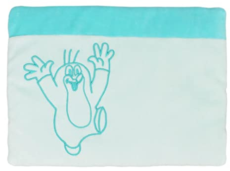 Baby KopfKissen 32x22cm Weiß Maulwurf