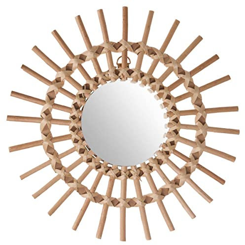 Atmosphera - Espejo Soleil - ratán - D30 cm