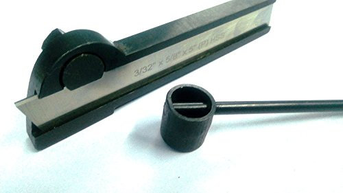 Lathe Cut Off Parting Tool with HSS Blade 3/32 x 5/8 x 5 with Wrench
