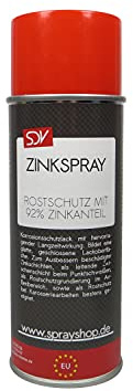 SDV Chemie Zinkspray 6x 400ml mit 92% Zink im Trockenfilm Zinkstaub Rostschutz Grundierung Zink-Spray Zinc Spray