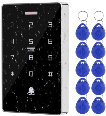 FusyTuly NFC RFID Zugangskontrolltastatur IP68 wasserdichte Doppelfrequenz 125KHz Anschluß 13.56MHz Touch Password Access Controller Leser 10000 Benutzer WG26/34