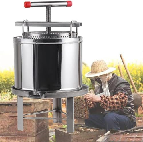 Extracteur de miel manuel, outil de centrifugeuse de miel commercial, séparateur de miel en nid d'abeille, équipement d'extraction professionnel for l'apiculture en acier inoxydable, machine de presse