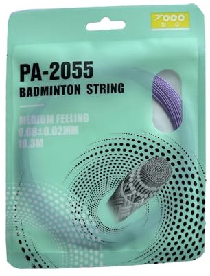 Badmintonsaite | Hochelastische Badminton- & Tennisschläger-Saiten - 10M professionelles Badmintonschläger-Zubehör, Fadendraht-Ersatz für Training