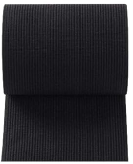 Sbivih Bandes élastiques 3M pour la couture, noir et blanc, pour pantalon, maison, bricolage, artisanat, accessoires de couture (noir, 80 mm)