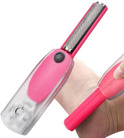 Dissolvant de callosités pour pieds - Rasoir de callosités pour pieds - Dissolvant de callosités des pieds en acier inoxydable - Remover callosités des pieds, rasoir de pieds à double tête, esc
