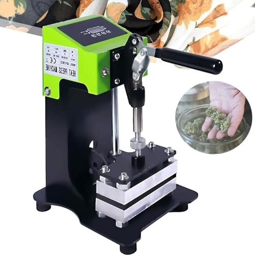 Miuxe Mini Pressa a Caldo Portatile, Pressa a Caldo Manuale con Piastre Riscaldanti Doppie da 6x12 Cm, Pressa a Caldo Idraulica Manuale Multifunzionale per Stampaggio