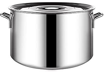 OLSKFUH Large Cooking Pot, Safe Stainless Steel Stock Pot with Lid, Mirror Finish Stainless Steel Stockpot,35 * 22cm(20L),35 * 22cm(20L)