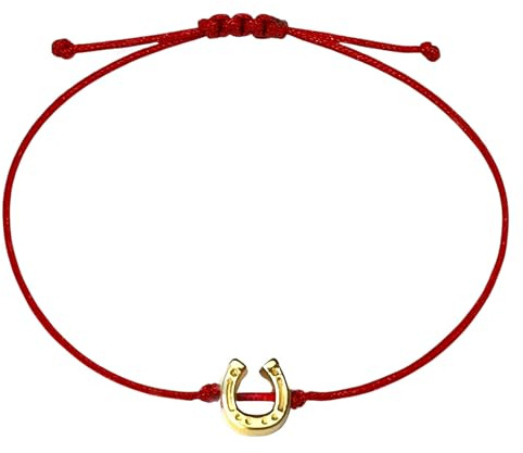 Selfmade Jewelry Bracciale da donna a ferro di cavallo, in argento (regolabile fino a 21 cm), con portafortuna, per donne e ragazze, colore grigio, confezione regalo inclusa, 21 cm, Metallo, Non