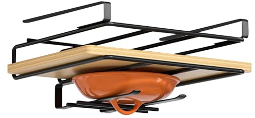 Support De Planche À Découper Sous Armoire, Rangement Pour Planche À Découper Sous Armoire | Étagère Organisateur De Plateau De Service Suspendu-support D'organisation De Cuisine En Acier Inoxydable P