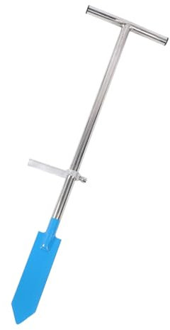 Stainless Steel Dibble Bar Planting Tool, T Handle Garden Hand Planter Seeder Tool Adjustable Plant Sow Traditional Sets for Outdoor, Planting Bar Works in Difficult Soil