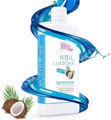 Cleaner Ongles Dégraissant à la Noix de Coco 100 ml – Nettoyant Ongles Professionnel, Élimine la Couche Collante et Prépare les Ongles pour une Application Parfaite de Gel et Vernis Semi-Permanent