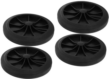 Toyvian 4 Pièces Roue pour Poubelle Roue en Caoutchouc pour conteneur Accessoire de conteneur à déchets Poubelle Peut remplacer Les s Accessoires s de Remplacement pour