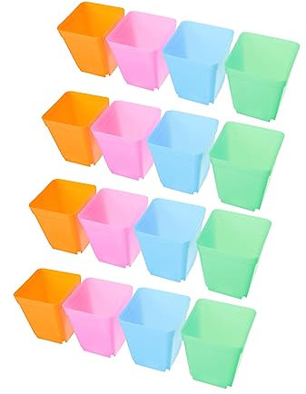 UKCOCO 40piezas Macetas de Colores Pequeñas Unidades Macetas para Viveros Recipientes Nutrición de Plantas para Iniciar Plántulas Interior o Exterior