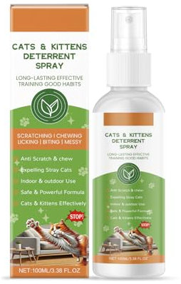 NPXUAMTJ Cats Deterrents Sprays Stop The Scratch For Indoor Kitten Training Save Furniture Couch Protector Cats Deterrents Sprays