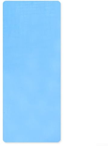 Serviette pour tapis de yoga en microfibre antidérapante, absorbante et facile à nettoyer, taille 184 cm x 62 cm pour utilisation au yoga (bleu)