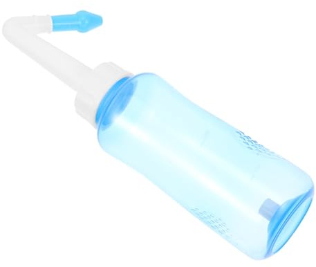 SOIMISS Irrigateur Nasal Manuel avec Transparent Kit de Rinçage Nasal Portable pour Hommes et Femmes Congestion et Soins Quotidiens des Sinus