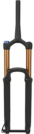 27,5-Zoll-Mountainbike-Federgabel, 175 mm Hub, Fahrrad-Vordergabel, konischer Gabelschaft, manuelle Sperre, Gold