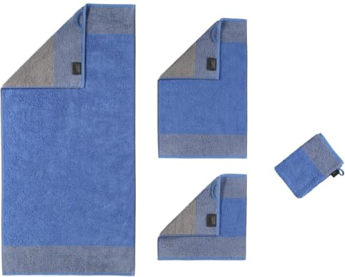 Cawö Handtücher Luxury Home Two-Tone 590 blau - 17