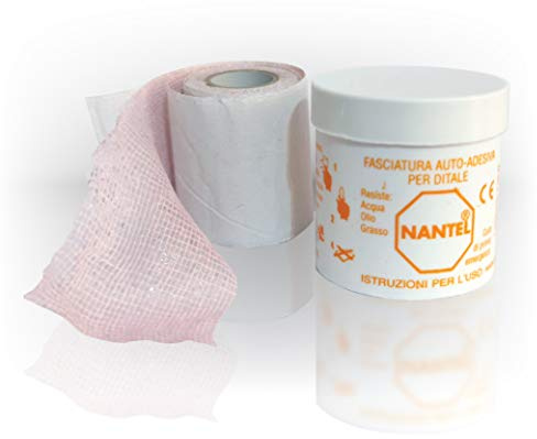 FASCIATURA AUTODESIVA NANTEL - rosa e blu - Garza autoadesiva resistente all'acqua,olio, grasso (n.2 Rotoli da 2m)